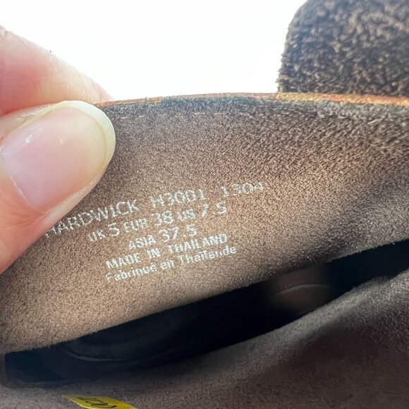 Anthropologie J Shoes Hardwick Booties Leather Buckle Block Heel Booties Brown 7 - Picture 2 of 13